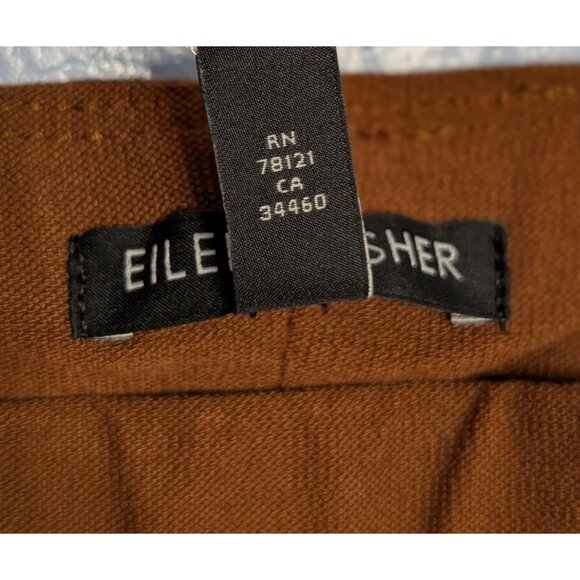 Eileen Fisher Womans Slim Ankle Pants Nutmeg 1X Washable Stretch Crepe Knit NWT - Picture 11 of 16